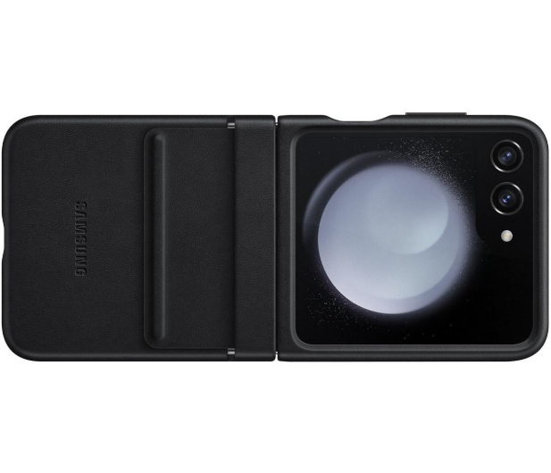 Samsung Flap ECO-Leather Cas do Galaxy Z Flip5 czarne - 1158946 - zdjęcie